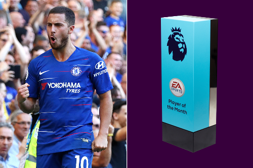 Eden Hazard Raih Penghargaan Pemain Terbaik Bulan September